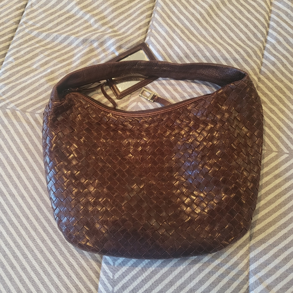 HOBBS Leather, Woven Bag